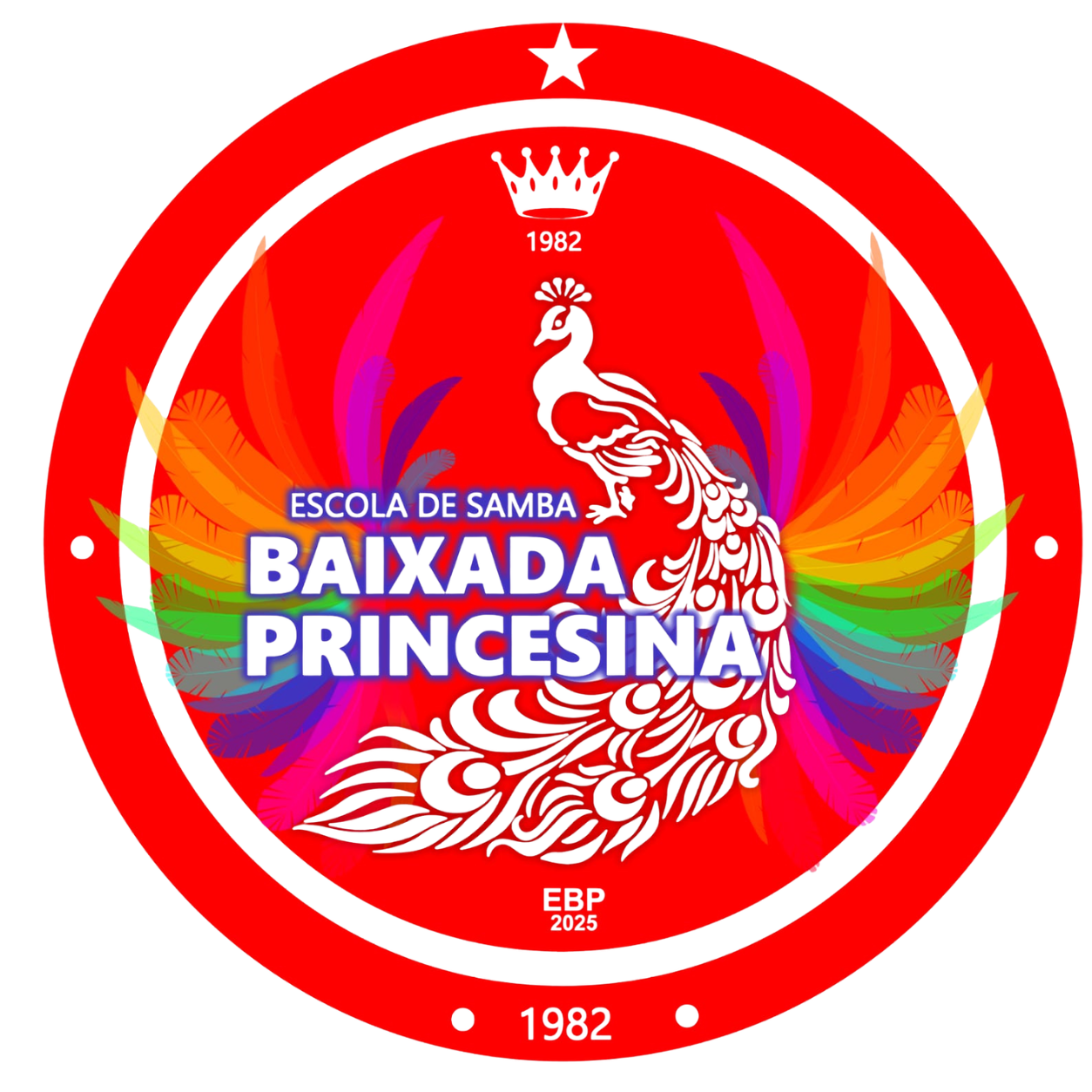 Brasão da escola de samba Baixada Princesina